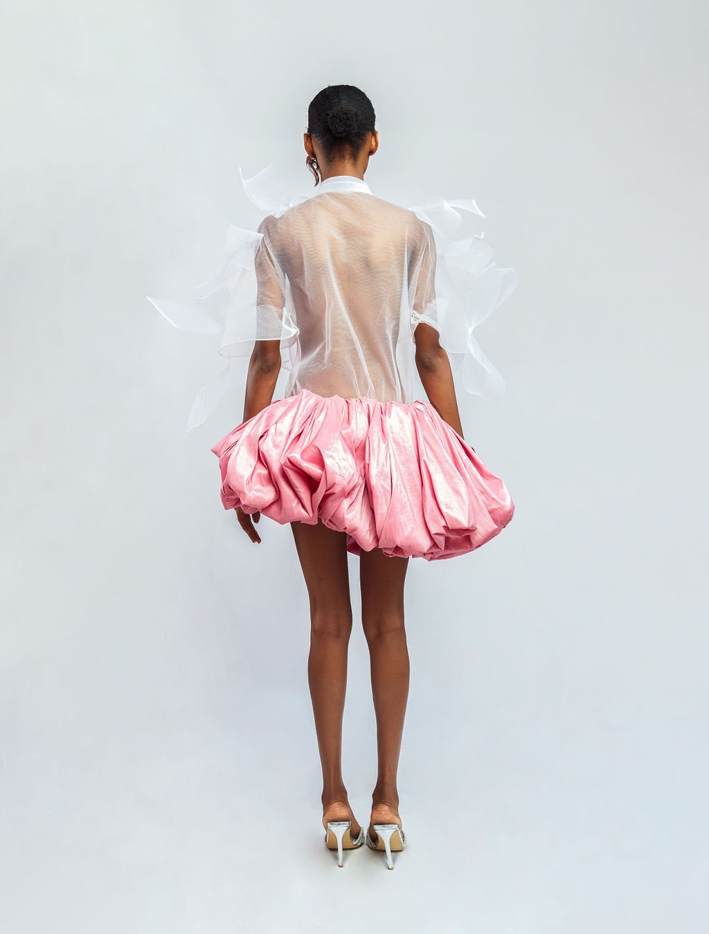 fruch-dafinone-taffeta-puffrock-asymmetrisch-gerafft image 2