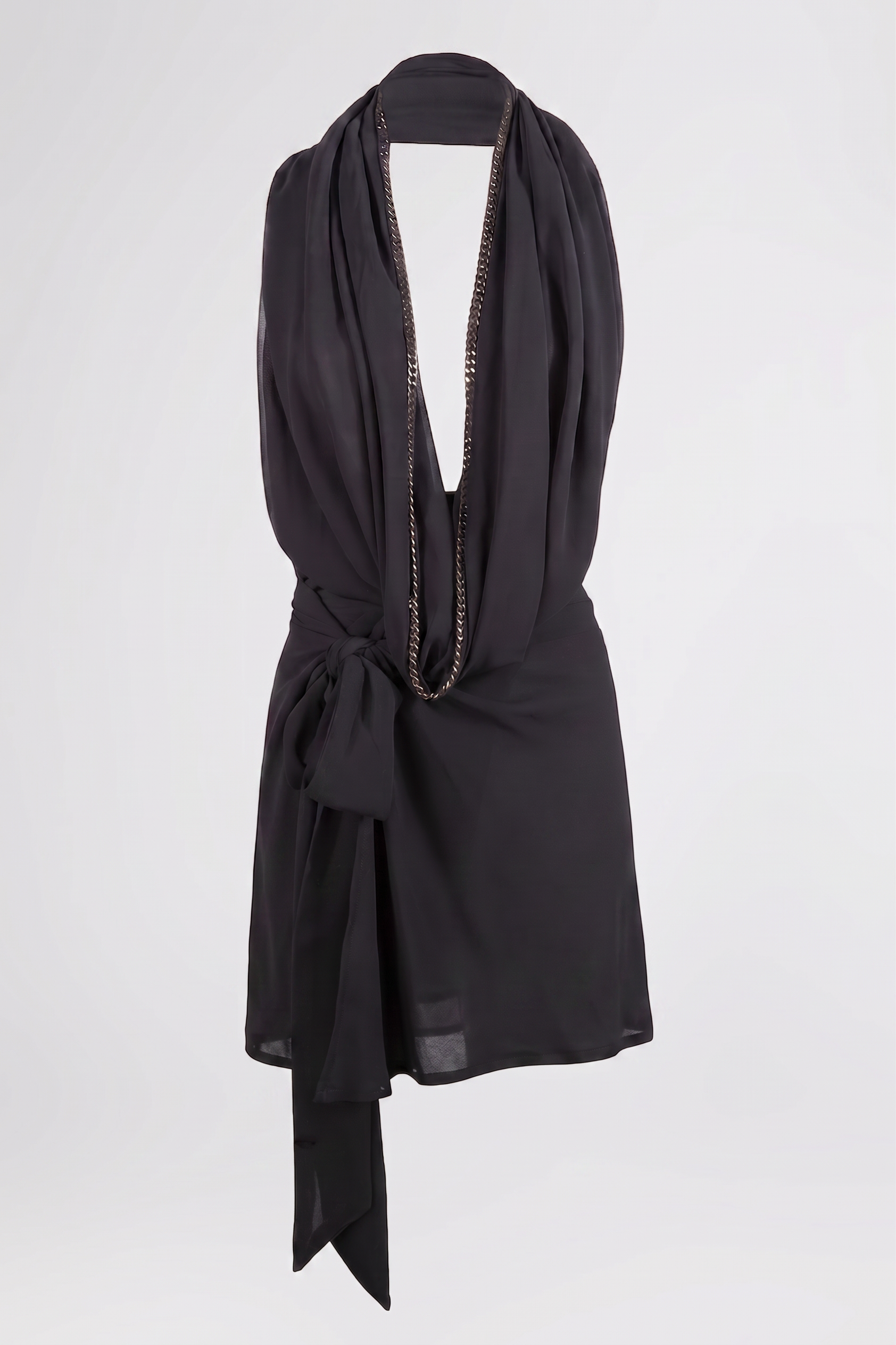 esther-perbandt-saturn-chain-short-kleid-schwarz-neckholder image 2