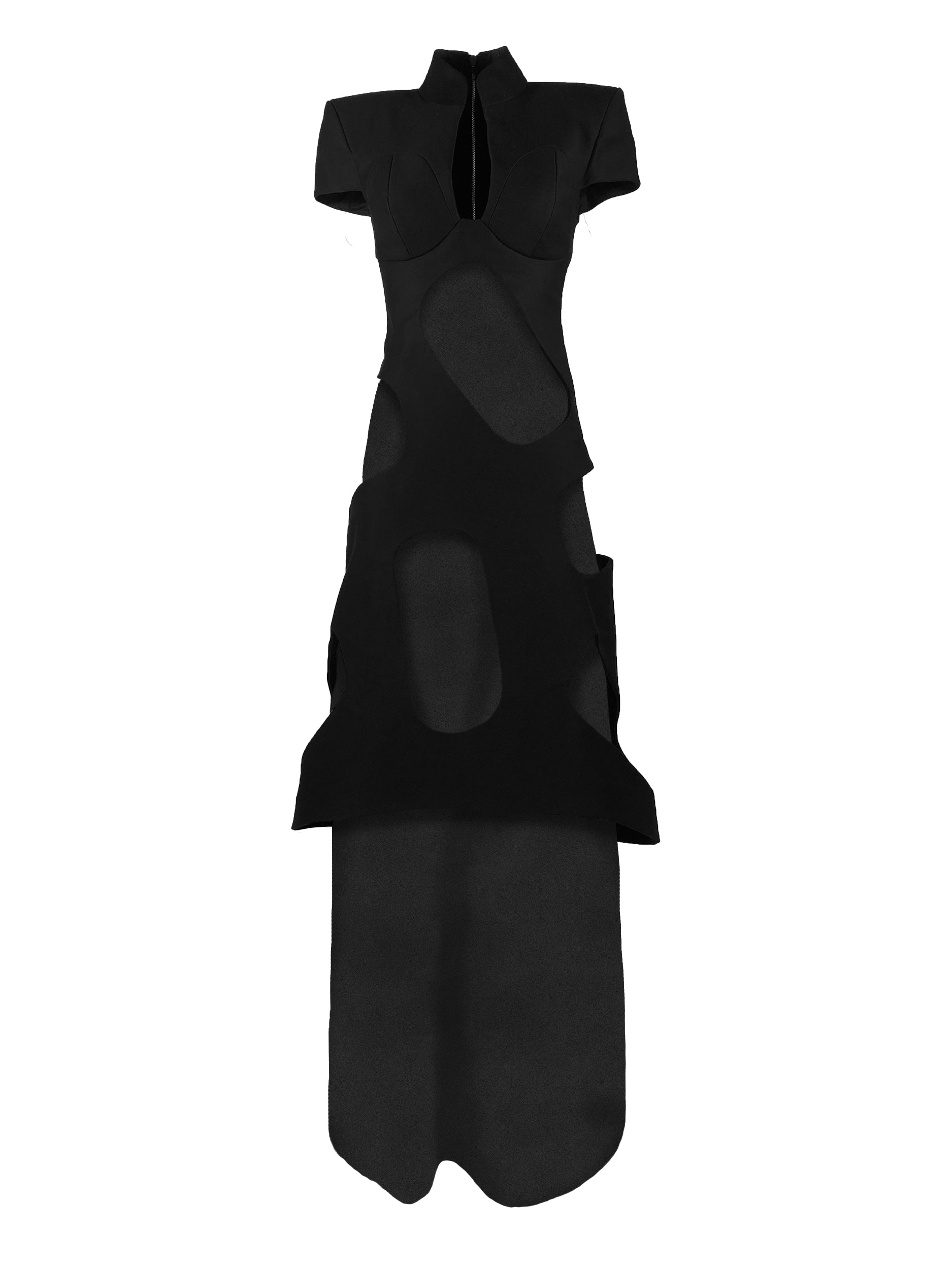 esther-perbandt-lana-cutout-kleid-schwarz-baumwolle-lang image 2