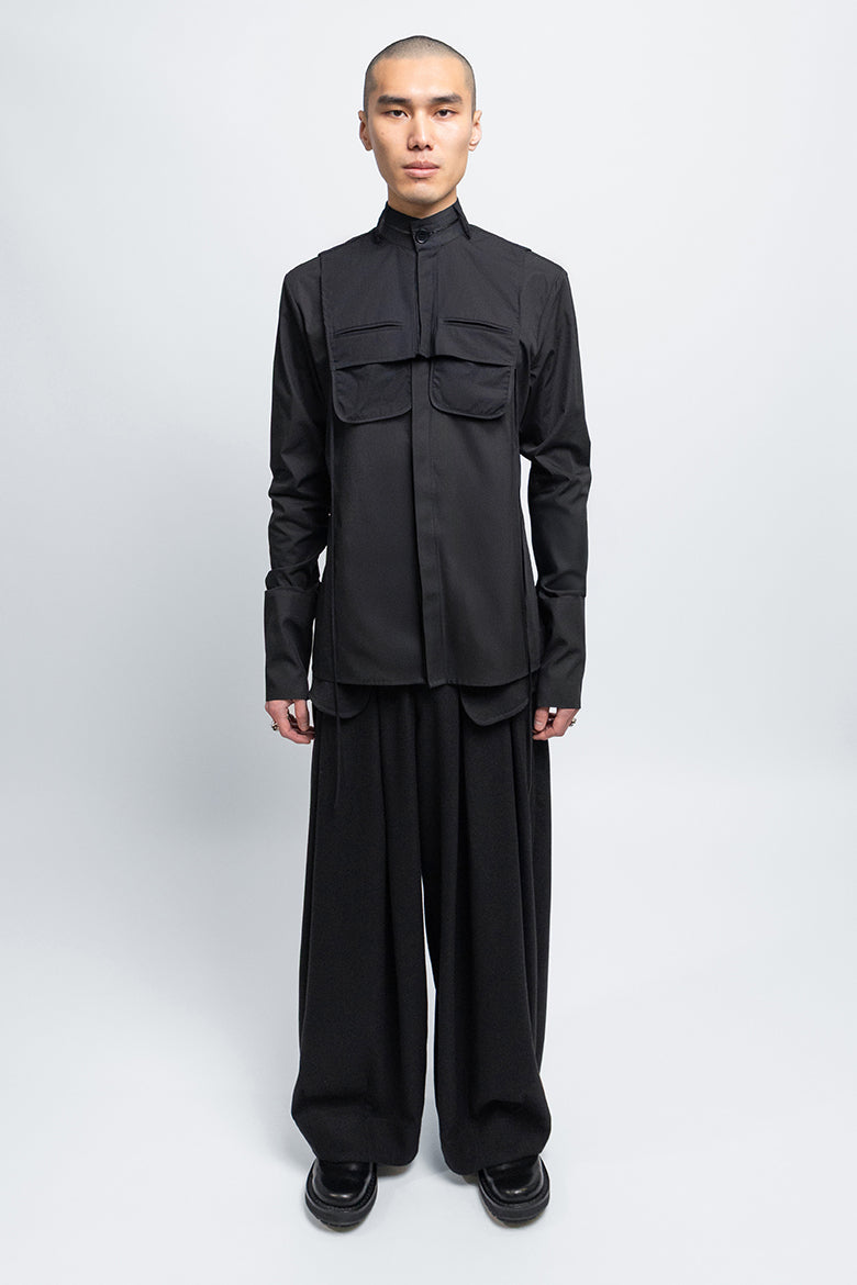 esther-perbandt-wild-waistband-hemd-schwarz-baumwolle image 1