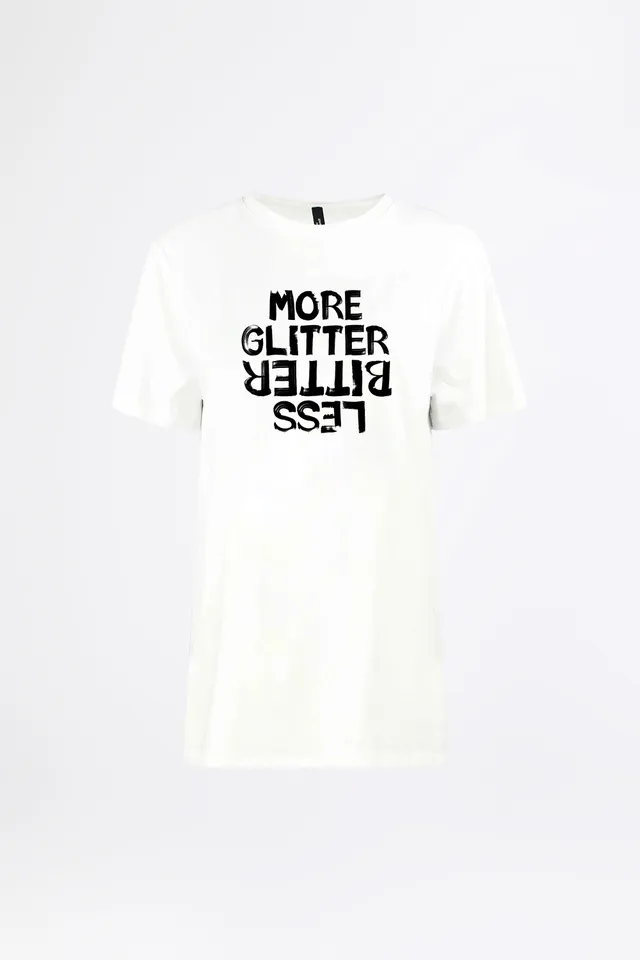 esther-perbandt-more-glitter-less-bitter-t-shirt-damen-wei-bio image 1