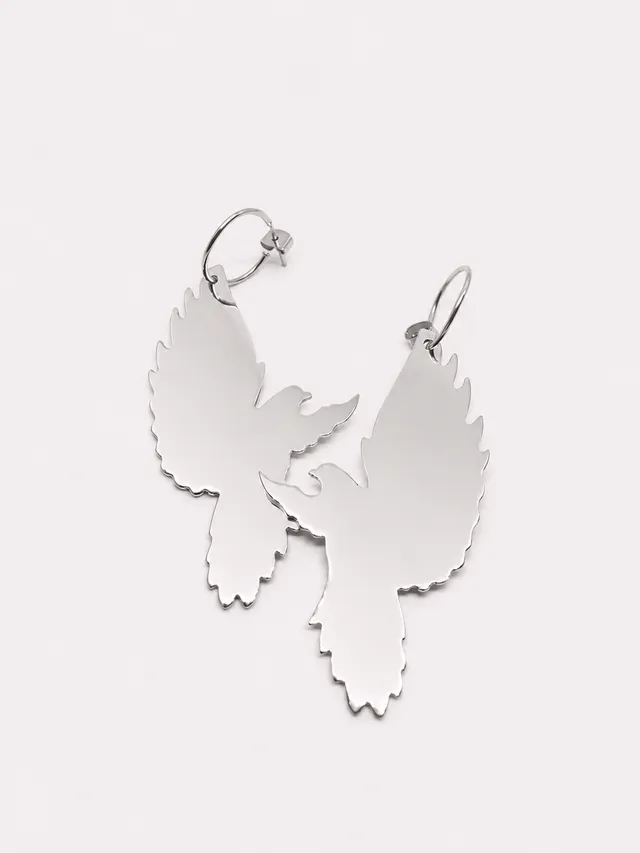 esther-perbandt-bird-ohrringe-silber-paar image 1