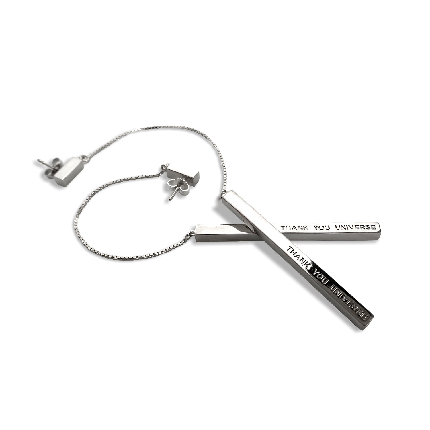 esther-perbandt-thank-you-universe-chain-ohrring-silber image 3
