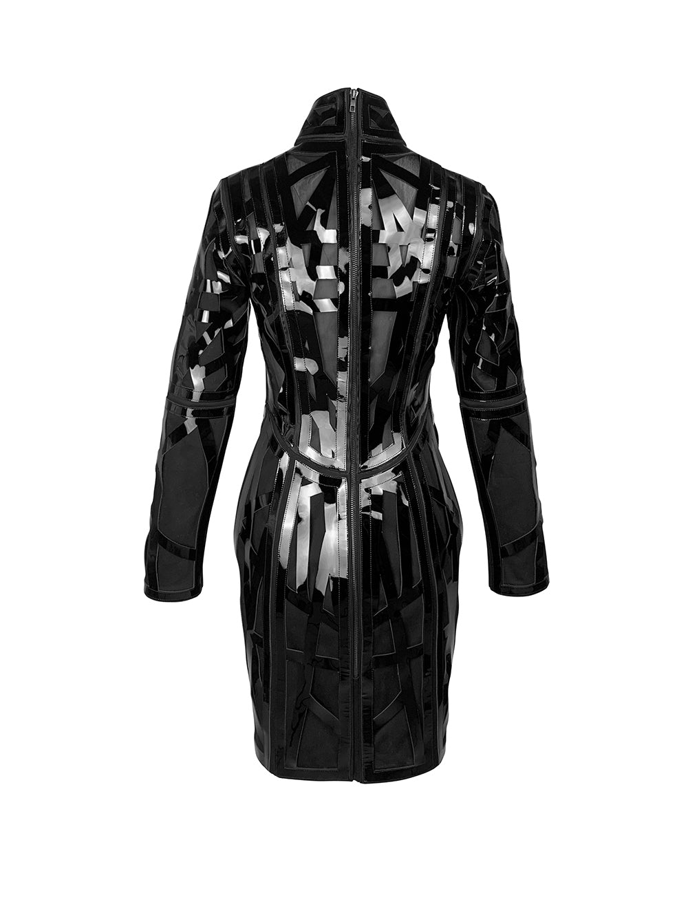 esther-perbandt-moonbeams-kleid-damen-schwarz-lackleder image 7