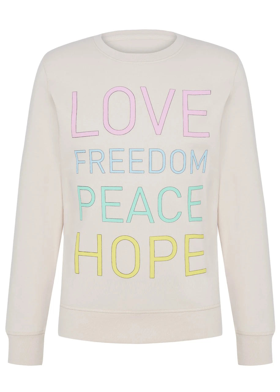 marcel-ostertag-sweatshirt-off-white-multicolor-s-bio-baumwolle image 1