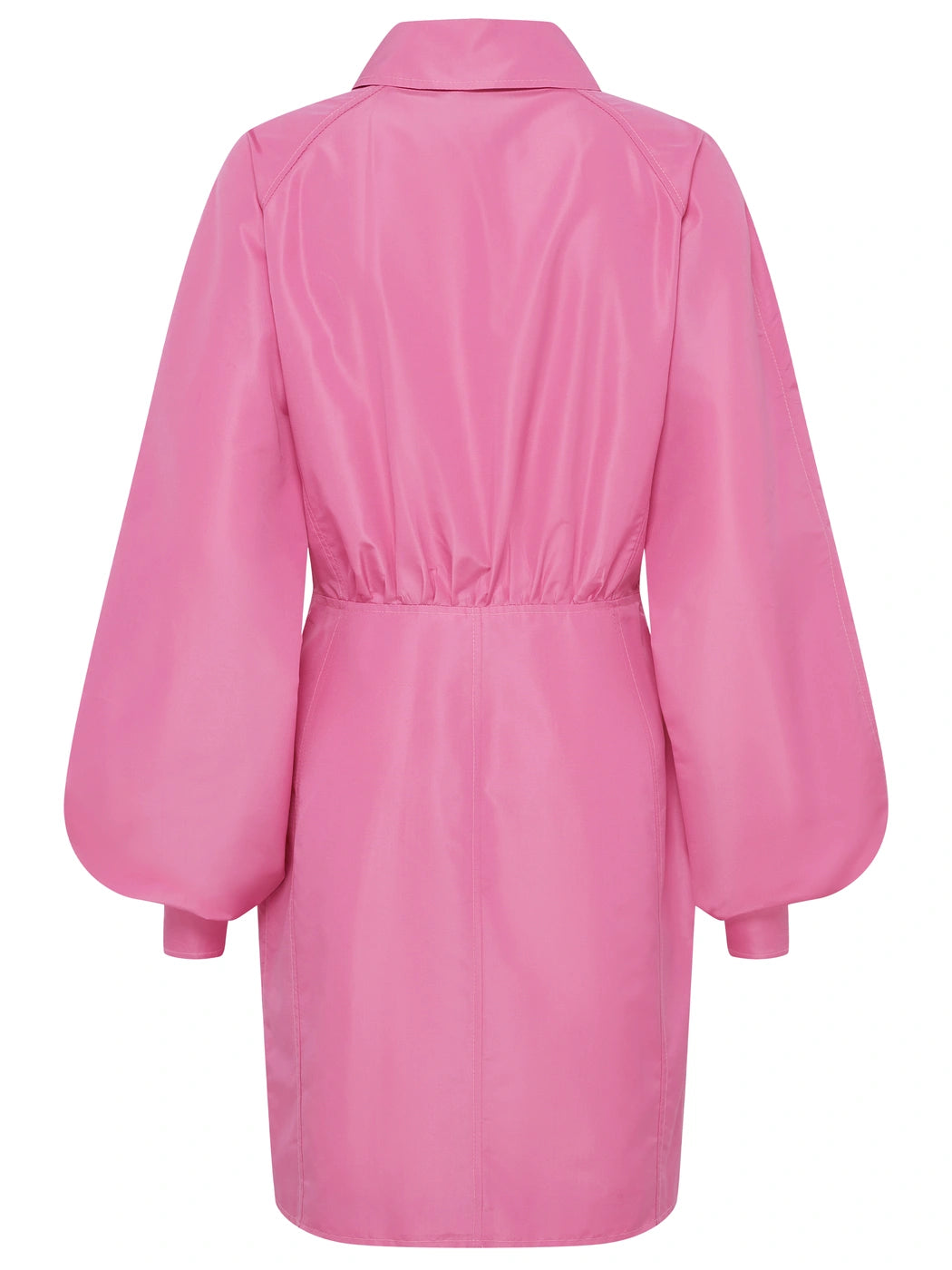 marcel-ostertag-damen-kleid-zipper-pink-seide-tailliert image 2