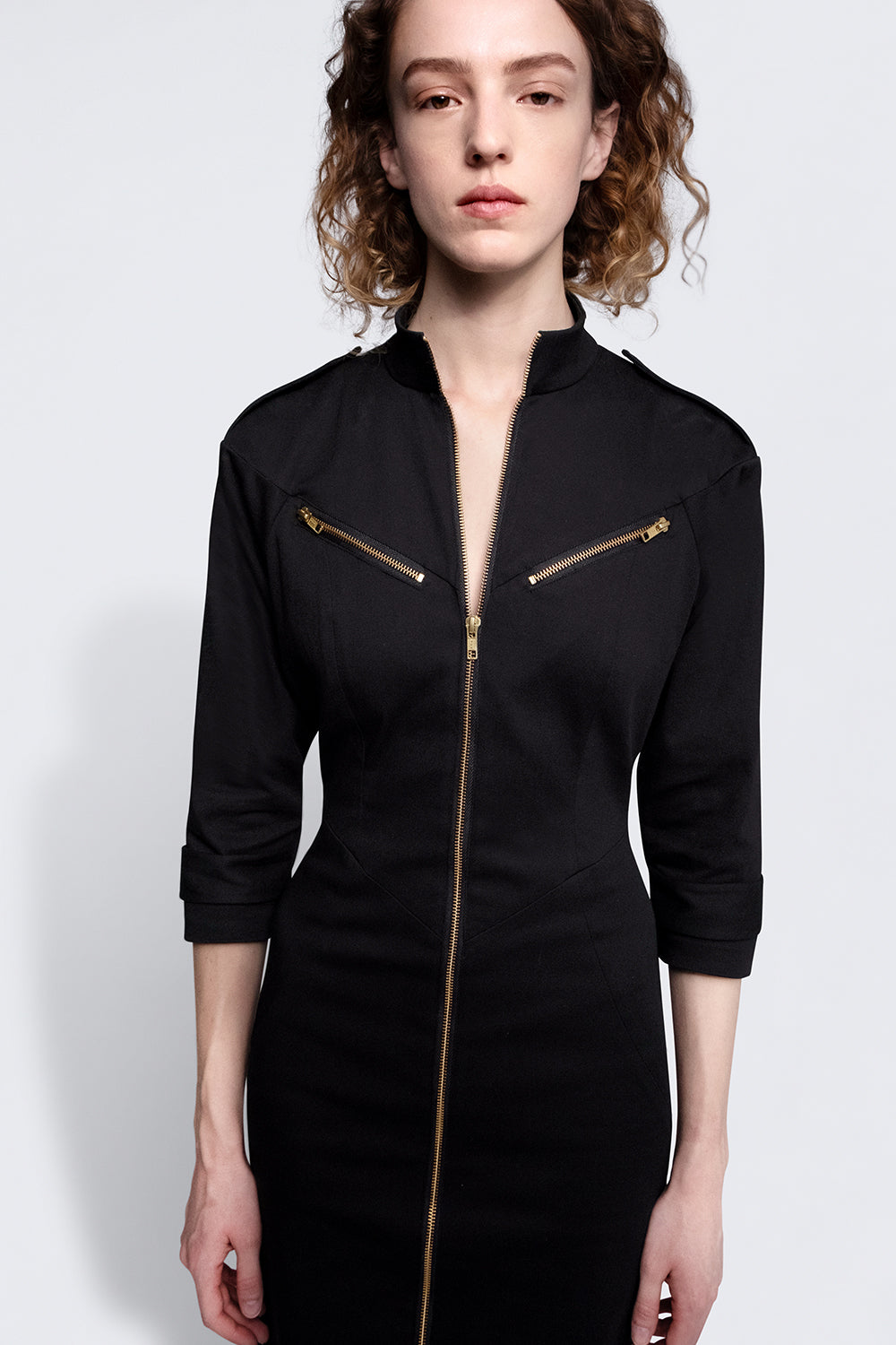esther-perbandt-marfa-kleid-damen-schwarz-baumwolle-rei-verschluss image 4