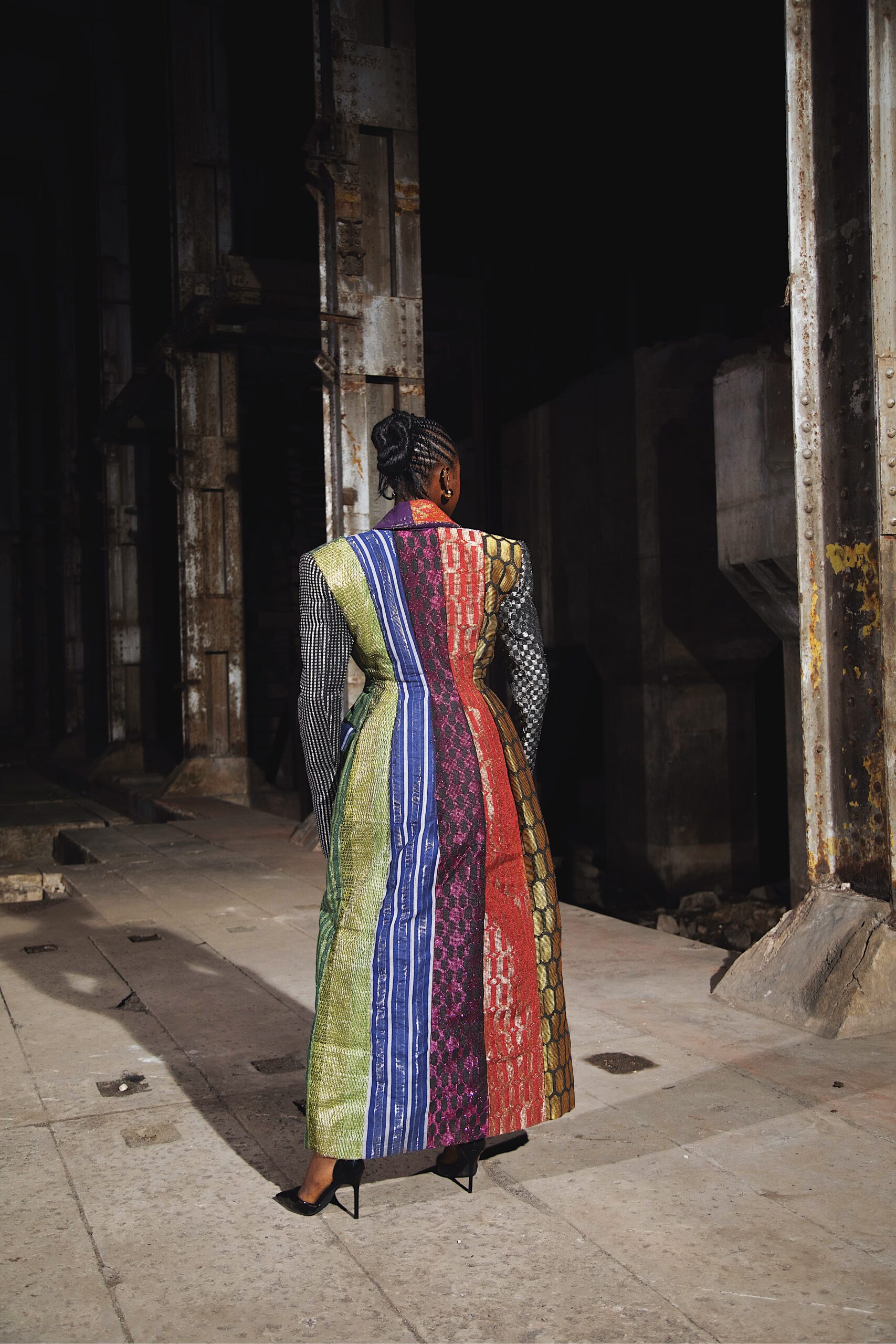 fruch-ife-mama-coat-aso-oke-mantel-print image 2