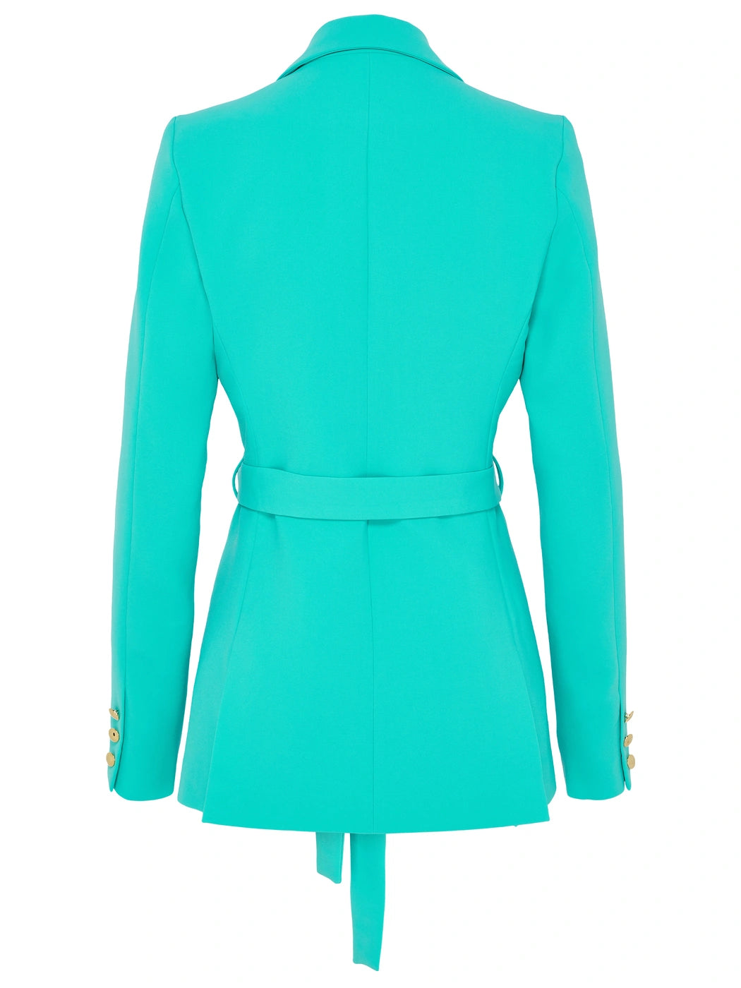 marcel-ostertag-blazer-t-rkis-tailliert-s-mit-bindeg-rtel image 2