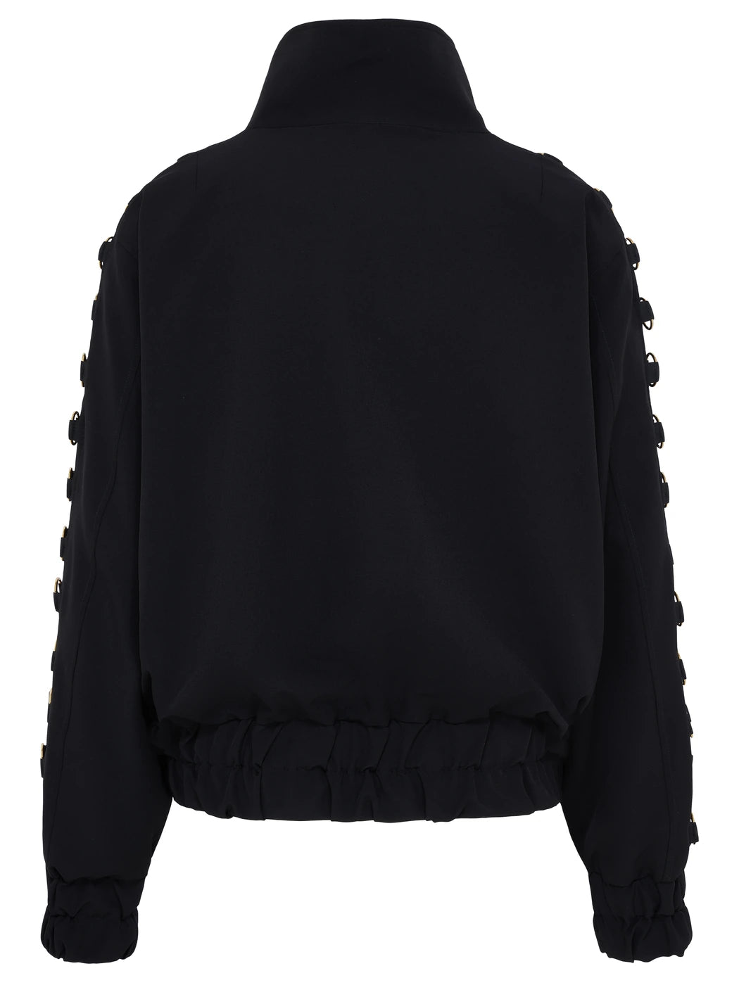 marcel-ostertag-ringe-bomberjacke-schwarz-gold-nylon image 3