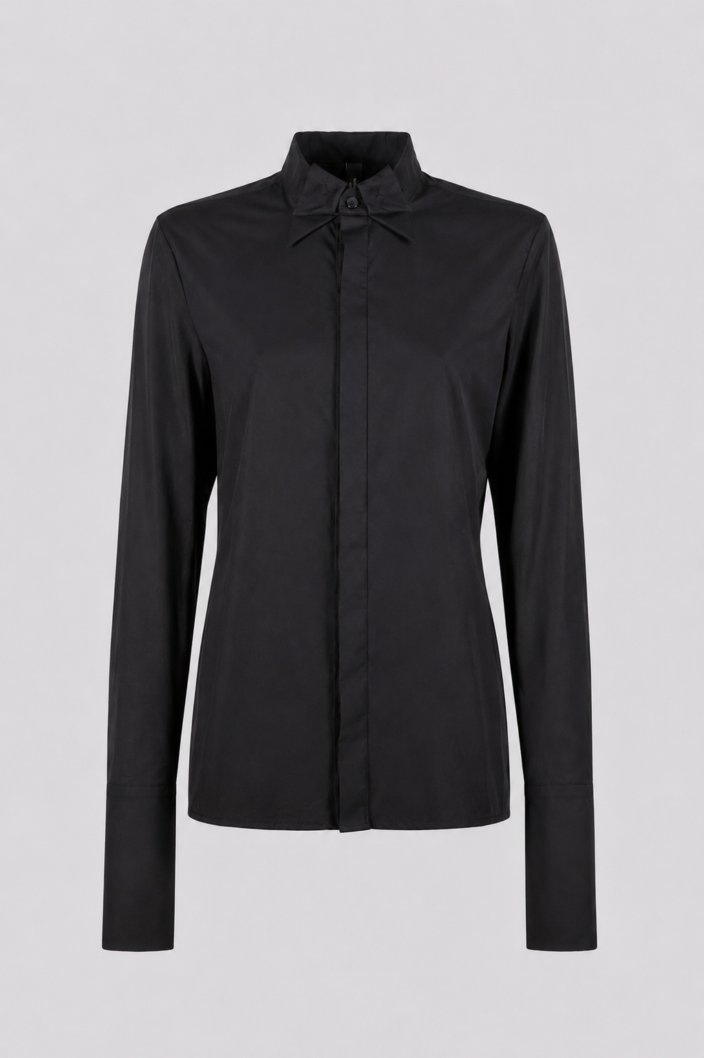 esther-perbandt-bow-bluse-schwarz-baumwolle-slim-fit image 2
