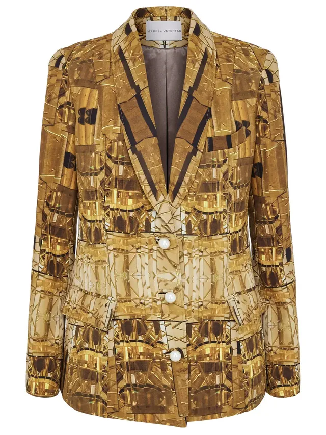 marcel-ostertag-seventies-lamp-blazer-braun-damen image 1