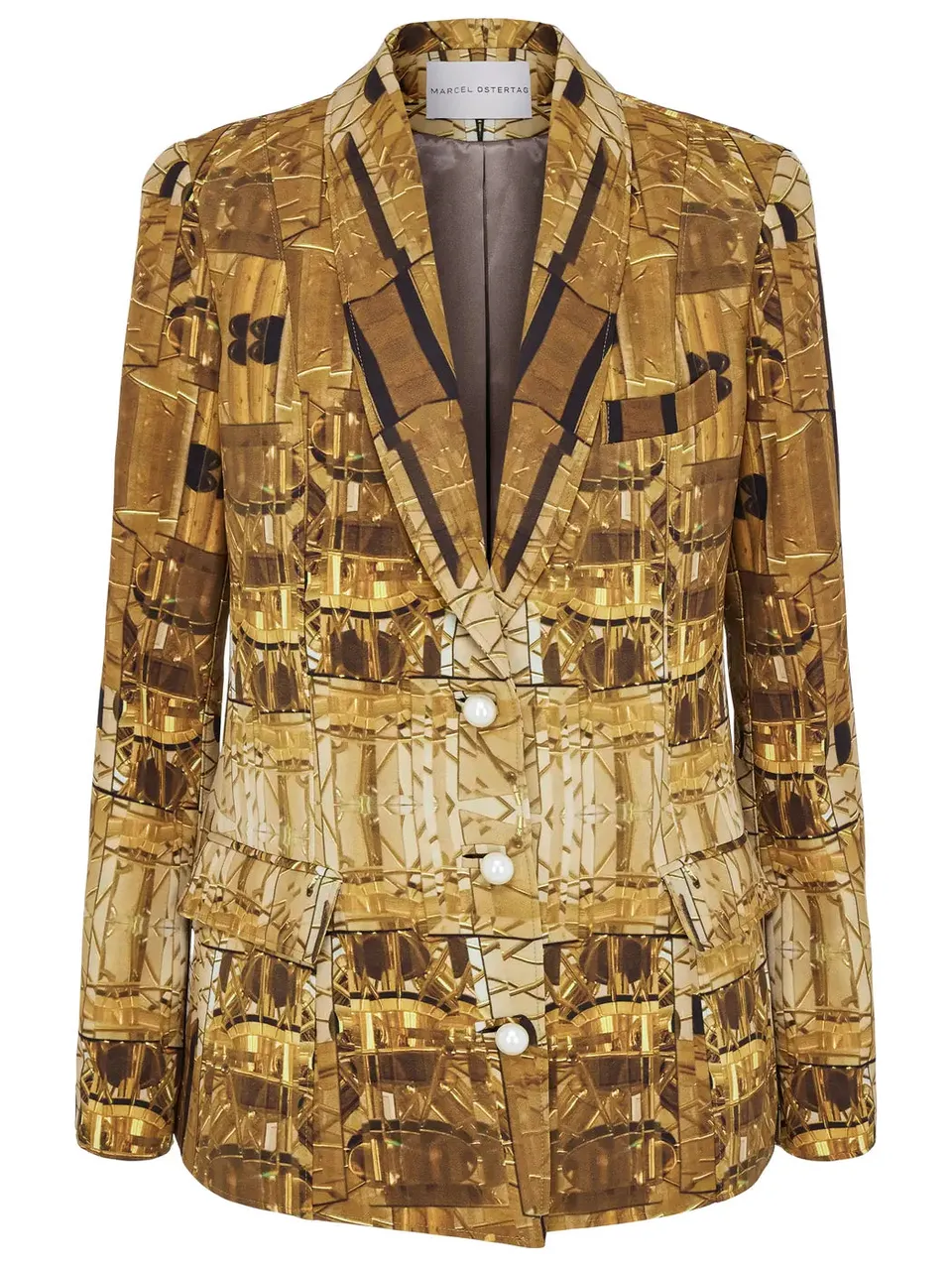 marcel-ostertag-seventies-lamp-blazer-braun-damen image 1