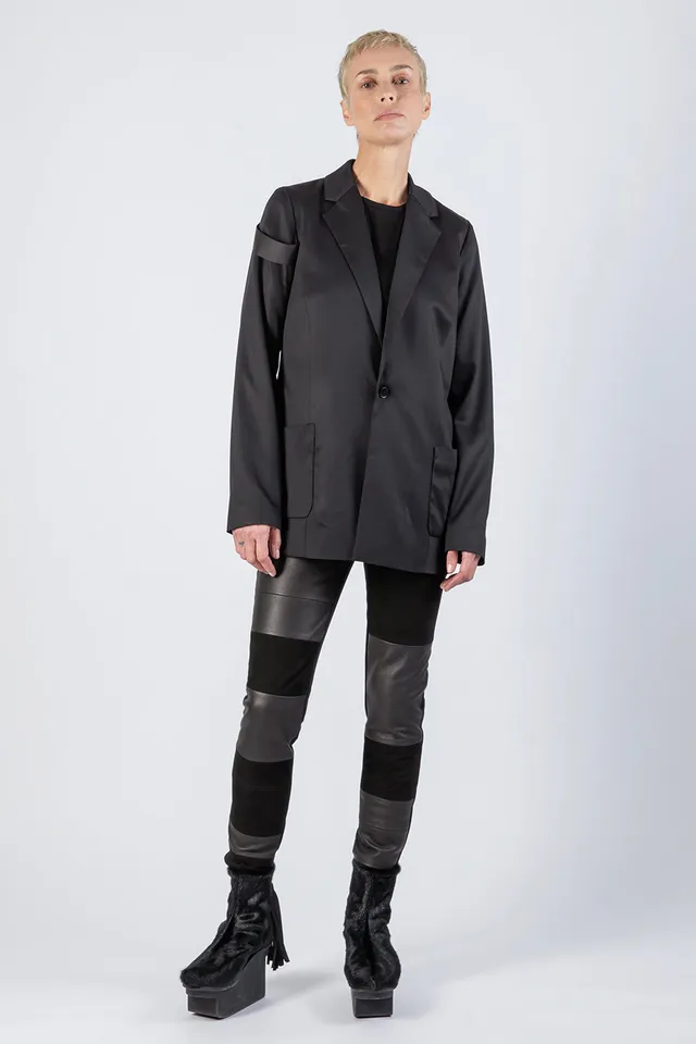 esther-perbandt-concrete-blazer-damen-schwarz-viskose image 1
