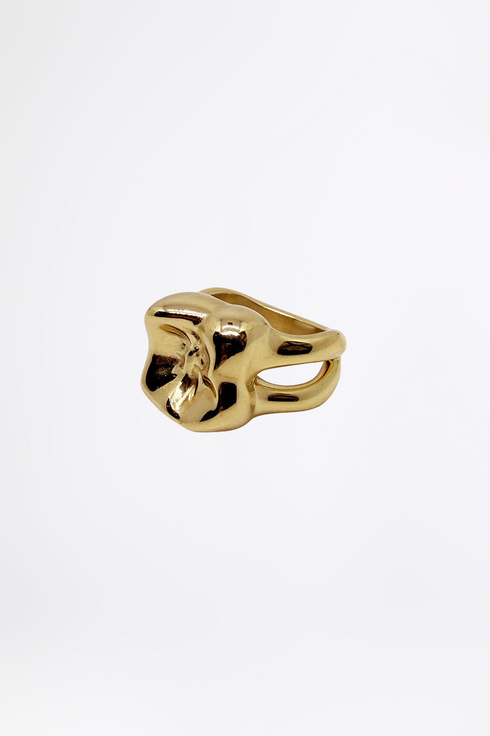 esther-perbandt-single-tooth-ring-gold-edelstahl-zahnring image 1