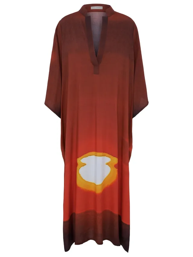 marcel-ostertag-kaftan-sundown-viskose-kleid image 1