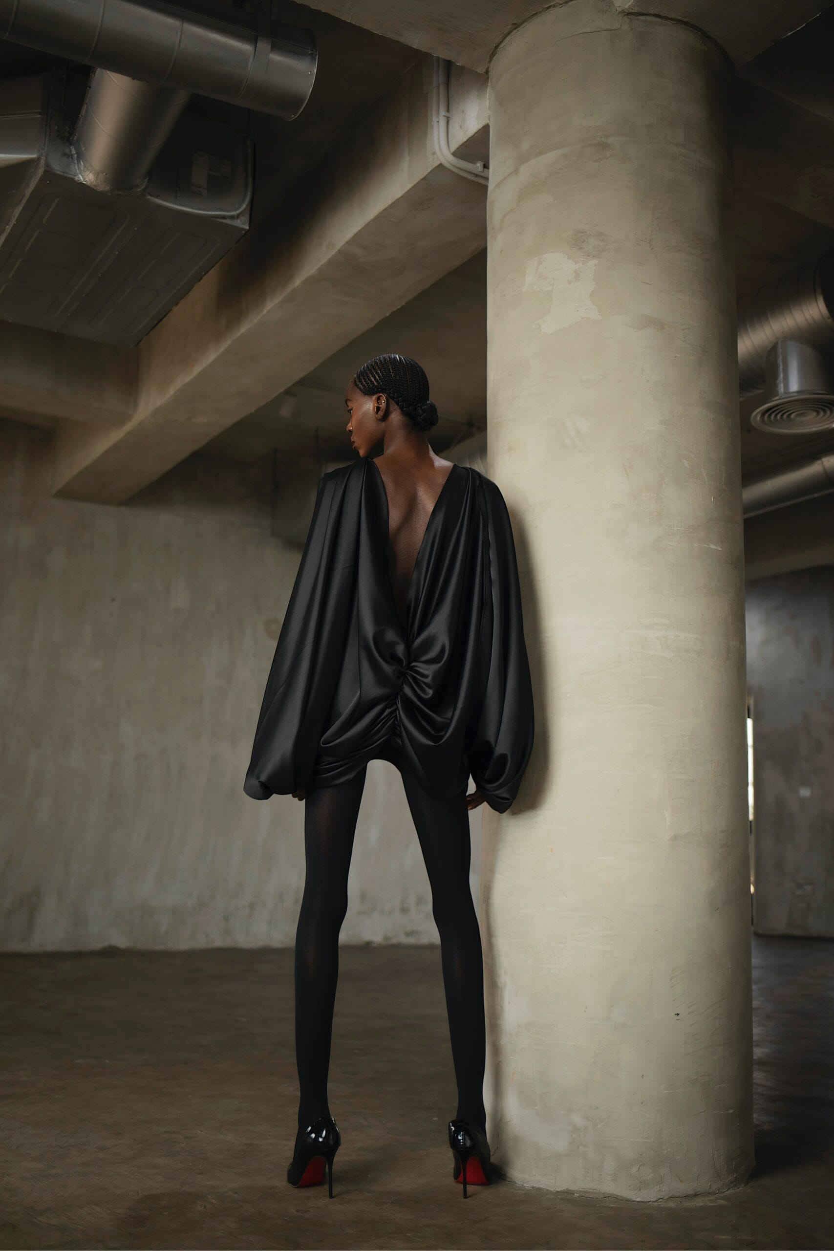 fruch-etre-minikleid-drapiert-schlicht image 2