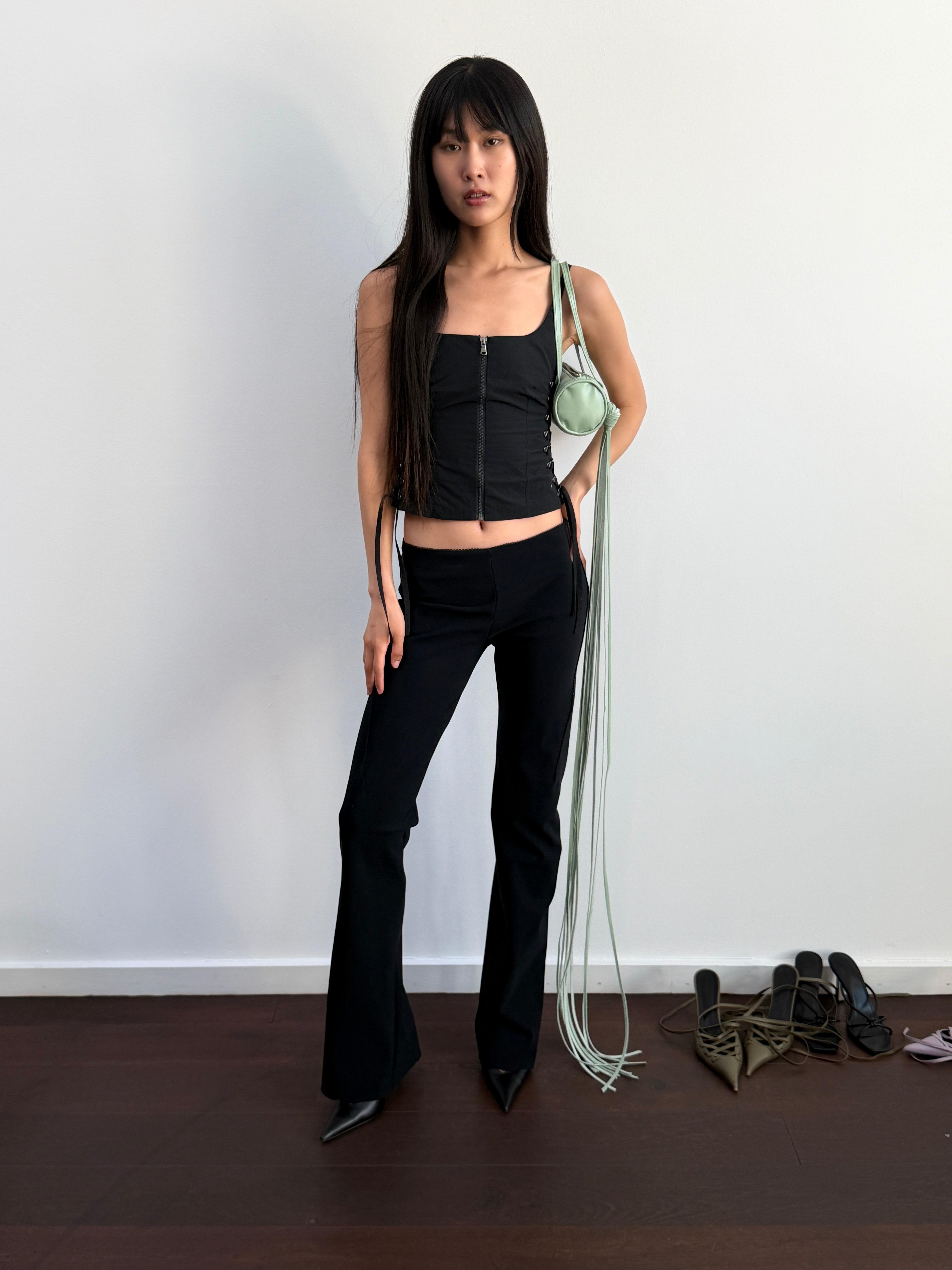 ioannes-laced-top-nylon-top-reissverschluss-slim-fit image 3