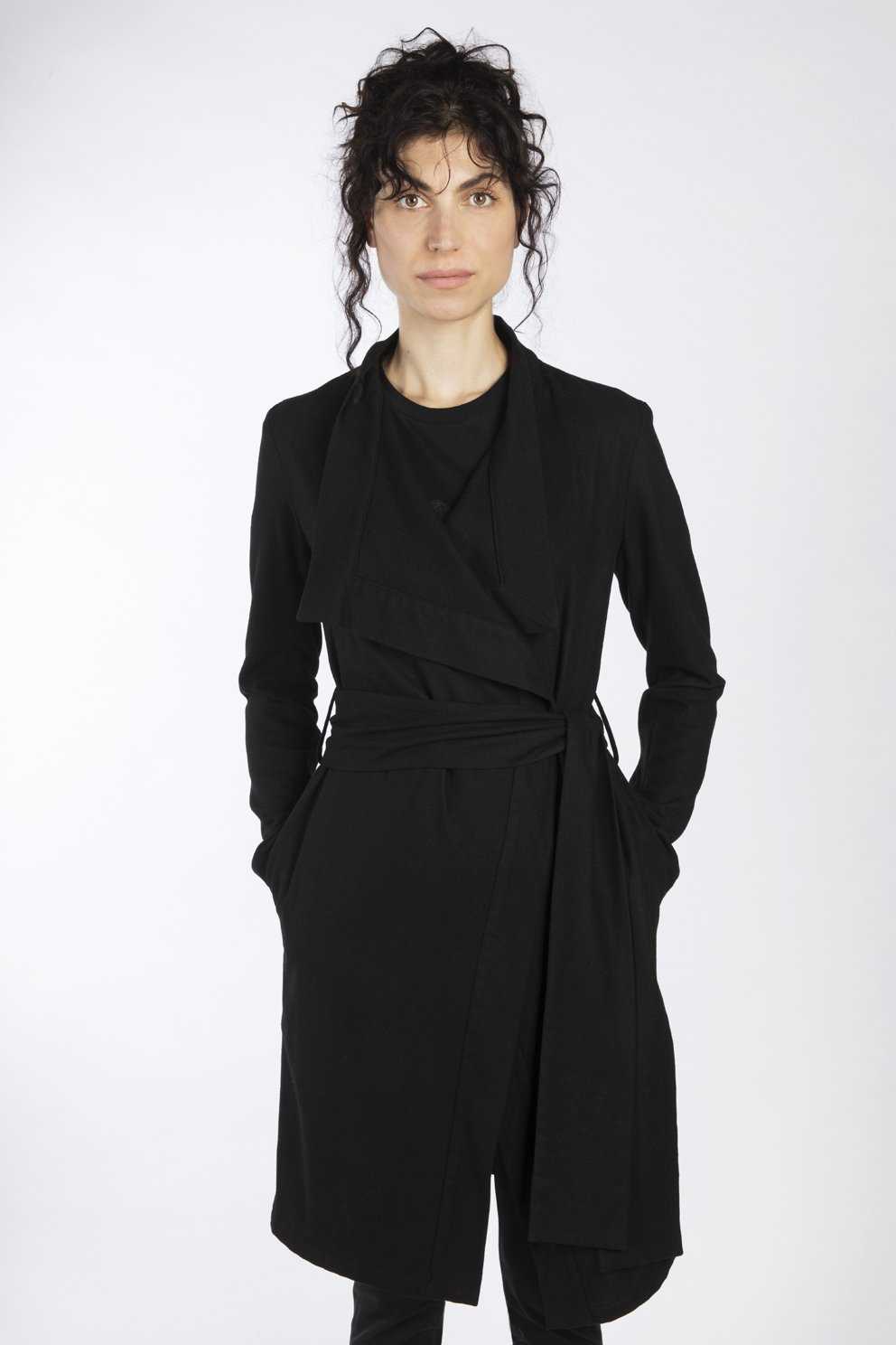 esther-perbandt-scarf-long-cardigan-schwarz-wolle image 4
