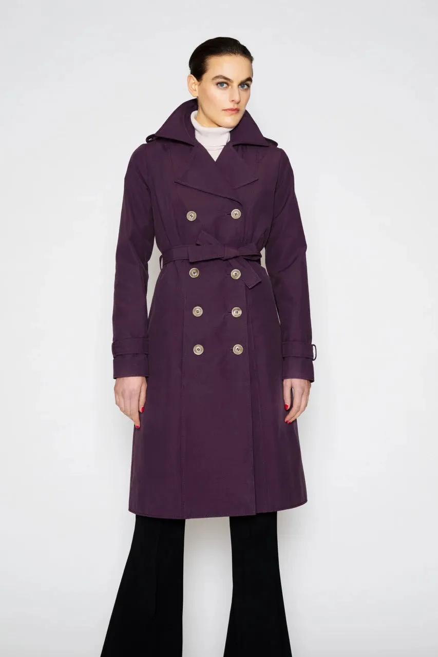 marcel-ostertag-trenchcoat-damen-38-aubergine image 1
