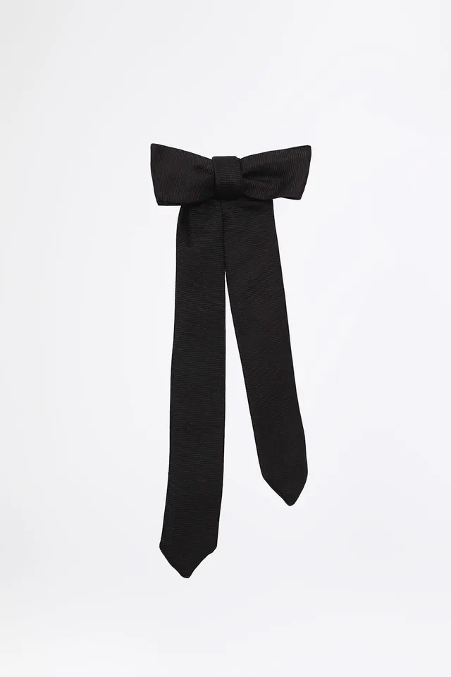 esther-perbandt-bow-tie-fliege-seide-schwarz-verstellbar image 1
